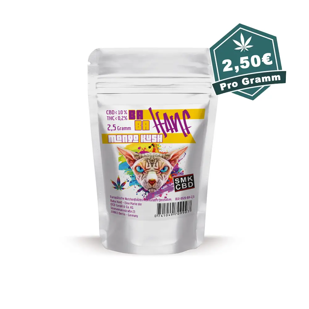 Mango Kush CBD Blueten Baba Hanf